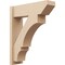 Ekena Millwork 8-in W x 26-in D x 32-in H Balboa Slat Rough Cedar Woodgrain TimberThane Outlooker, Primed Tan OUTUR080X26X32BOA24RCPR - alternate 1